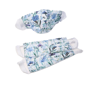 Blue Floral Face Masks